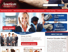 Tablet Screenshot of americaneducationnetwork.com